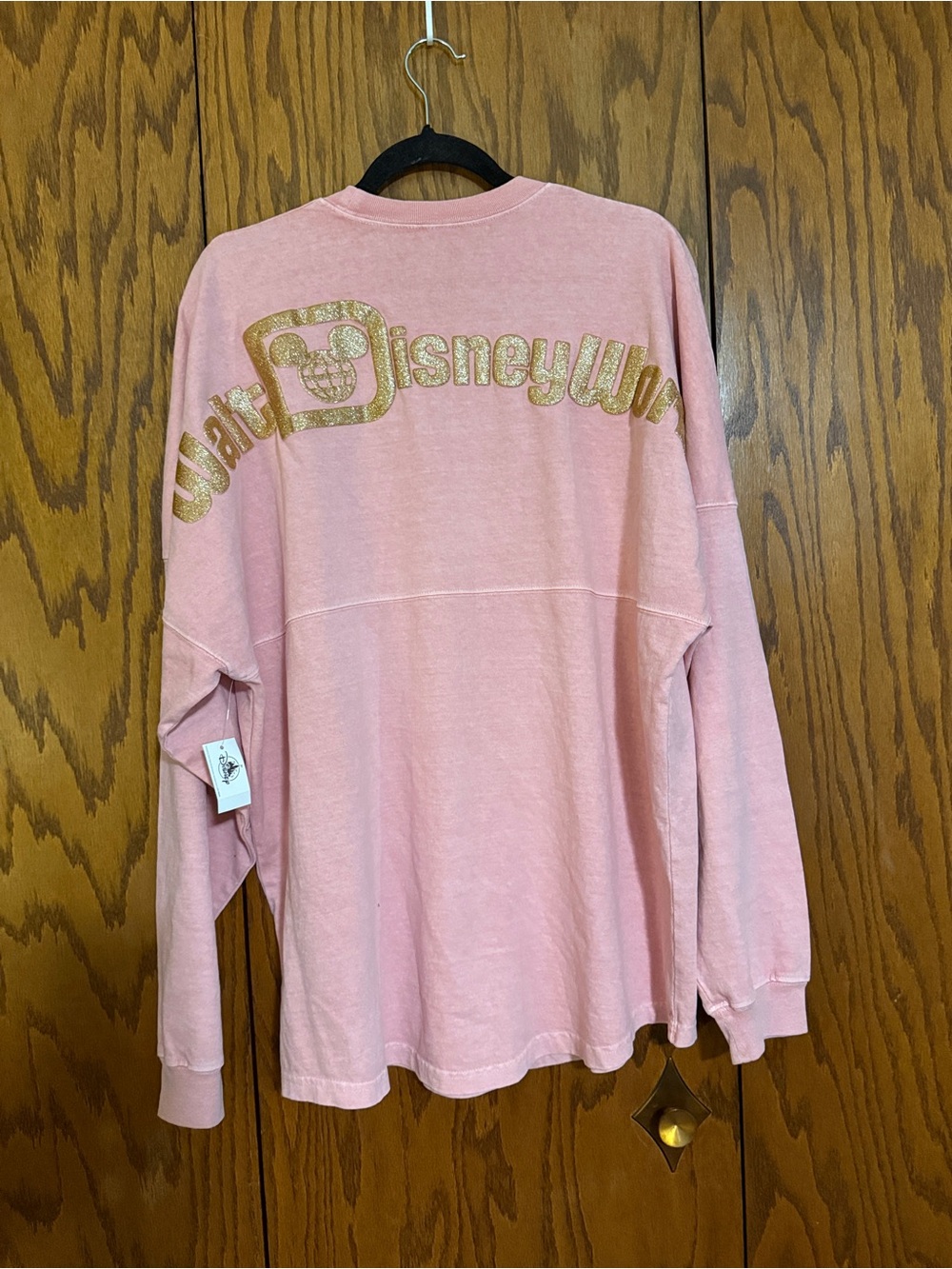 Disney Walt Disney World Briar Rose Gold Spirit Jersey Pink Size L NWT - Picture 2 of 9